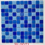 Mosaico Glass Mix Azul x unidad